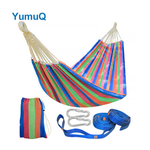 YumuQ Buy 210t Nylon Black Boho Tassels Adult Swing Chair Outdoor Camping Hanging Folding Knit Portable Hammock Bed