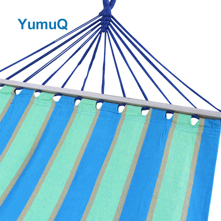 YumuQ Nylon Outdoor And Indoor Portable Hitch Camping Accessories Bed Cotton Double Hanging Hammock Swing