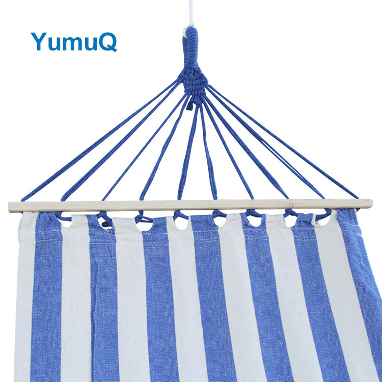 YumuQ Nylon Outdoor And Indoor Portable Hitch Camping Accessories Bed Cotton Double Hanging Hammock Swing