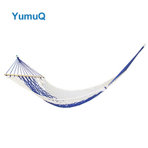 YumuQ Outdoor Camping Ripstop Nylon 210t Portable Parachute Hanging Folding Knit Hammock With Tree Strap