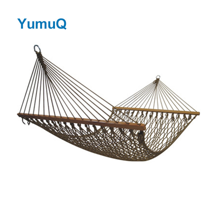 YumuQ Supply Wholesale Price Portable Single And Double Canvas Swing Rope Outdoor Camping Hammock Tree Strap With Stand