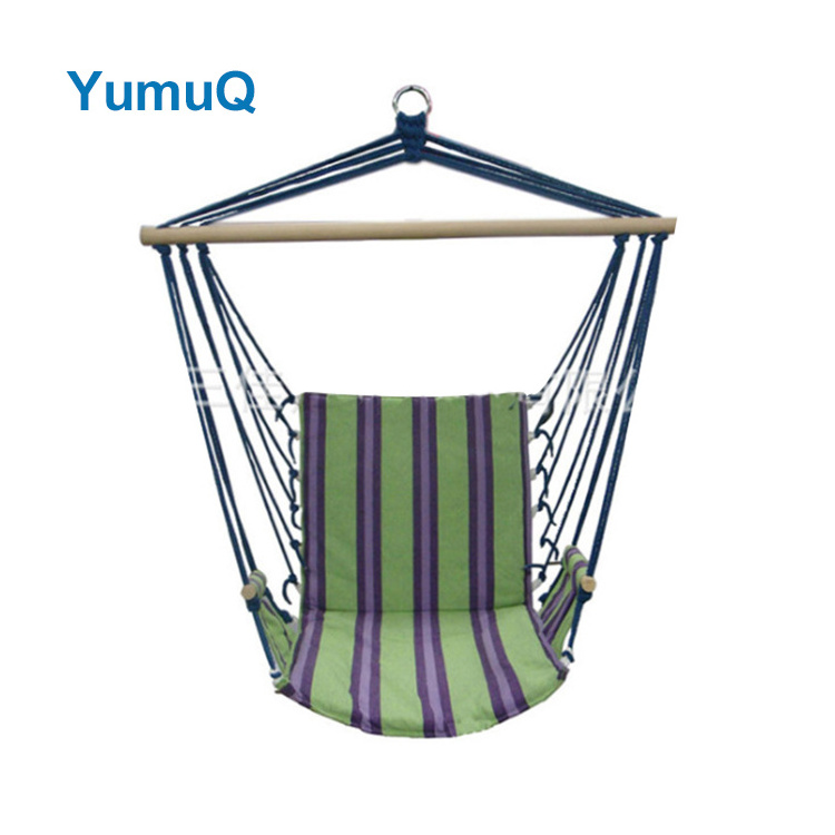 YumuQ Good Quality Outdoor Activity garden large Hanging Cotton Canvas swing rocking Hammock Chair