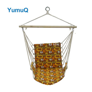 YumuQ Good Quality Outdoor Activity garden large Hanging Cotton Canvas swing rocking Hammock Chair