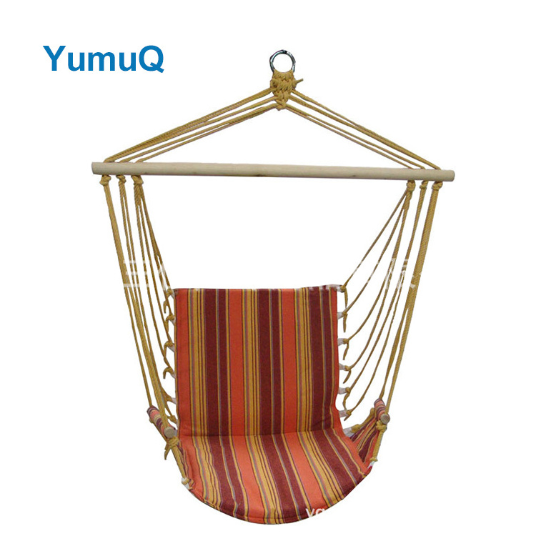 YumuQ Good Quality Outdoor Activity garden large Hanging Cotton Canvas swing rocking Hammock Chair