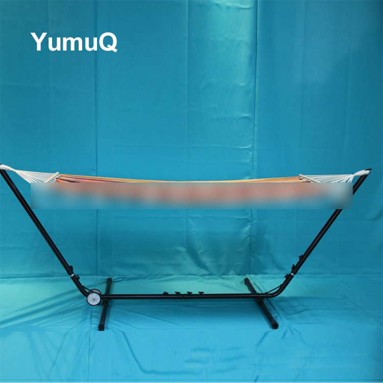 YumuQ 3 Rings Aluminum 9ft Combination Arc A-type Standing For Yard Hammock Chair With Armrest