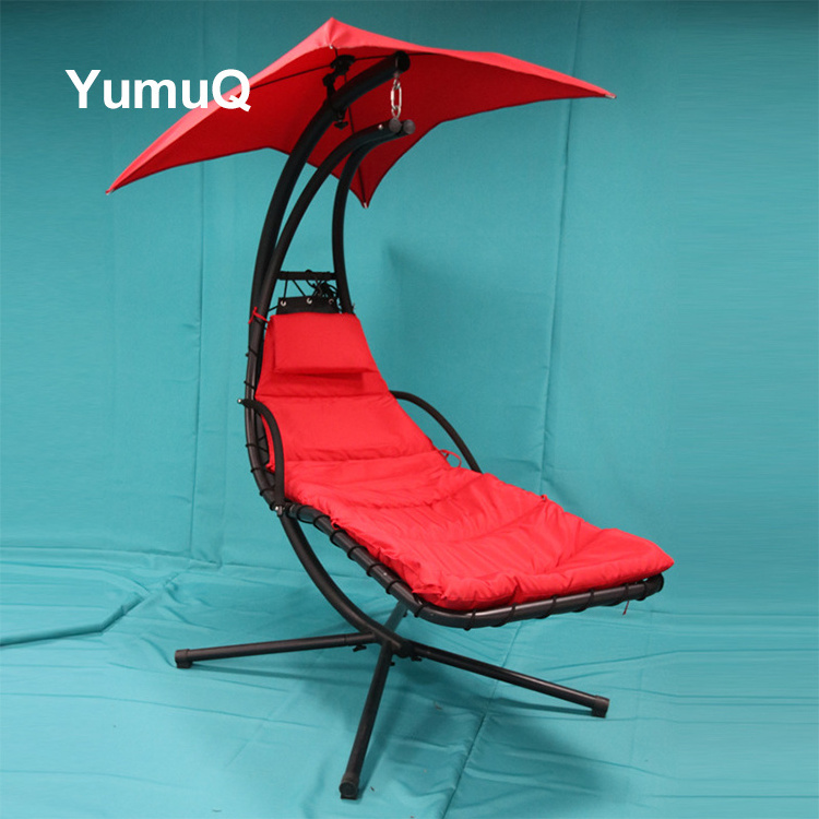 YumuQ Outdoor Patio Ultralight Portable Folding Multiple Lightweight Metal Hammock Chair With Stand Only