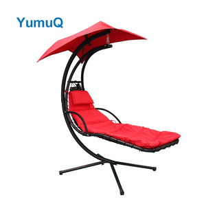 YumuQ Outdoor Patio Ultralight Portable Folding Multiple Lightweight Metal Hammock Chair With Stand Only