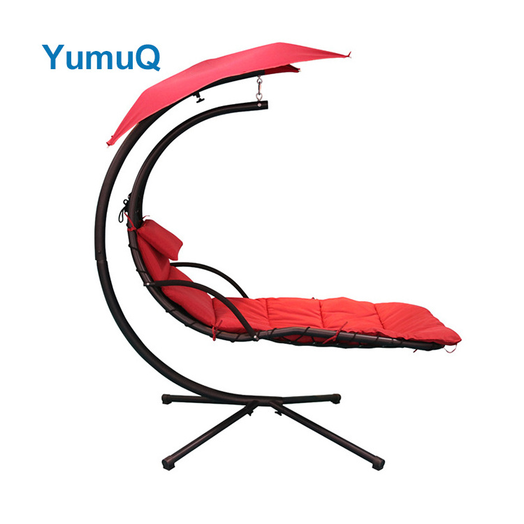 YumuQ Outdoor Patio Ultralight Portable Folding Multiple Lightweight Metal Hammock Chair With Stand Only