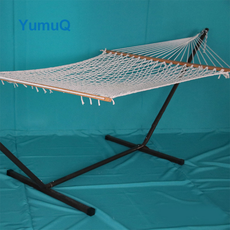 YumuQ 15ft Black Steel Portable Outdoor Steel Air Wave Arc Backpacking Backyard Beach Hammock Stand