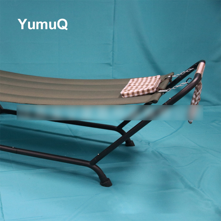 YumuQ Hammock Chair Stand Camping C - Shape Frame Only 2 Person Heavy Duty Metal Brackets For Outdoor Indoor