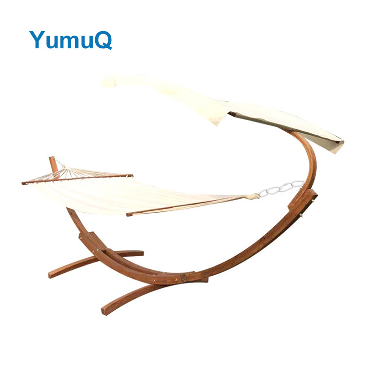 YumuQ Hammock Swing Chair With Frame Foldable Stand And Carrying Bag Wooden Hanging Product Outdoor