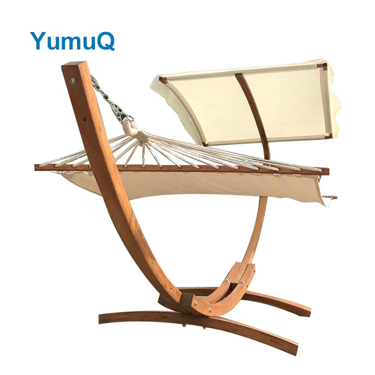 YumuQ Hammock Swing Chair With Frame Foldable Stand And Carrying Bag Wooden Hanging Product Outdoor