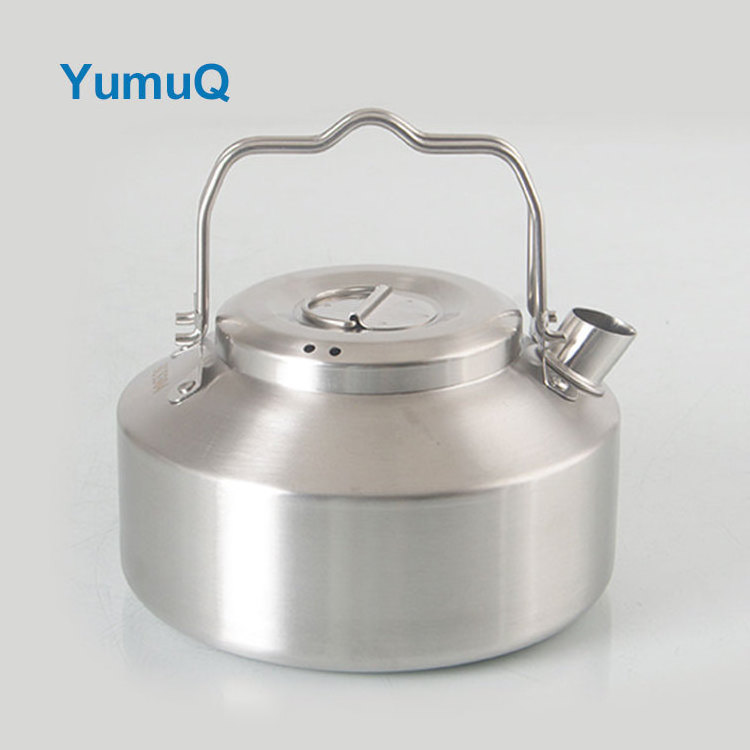 YumuQ Wholesale Promotion Best Small Cordless Stainless Steel Outdoor Camping Tea Water Kettle