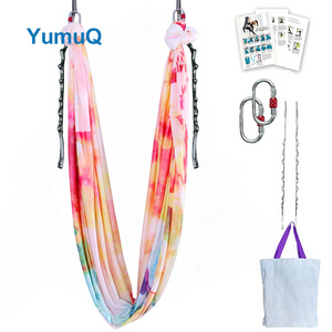 YumuQ Heavy Duty Hanging Kit Flying Home Gym Air Aerial Yoga Indoor Multifunction Hammock Swing Set