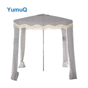 YumuQ Advertising Automatic Instant Portable Camping Aluminum Cool Beach Cabana Canopy Sun Shade Shelte Umbrella