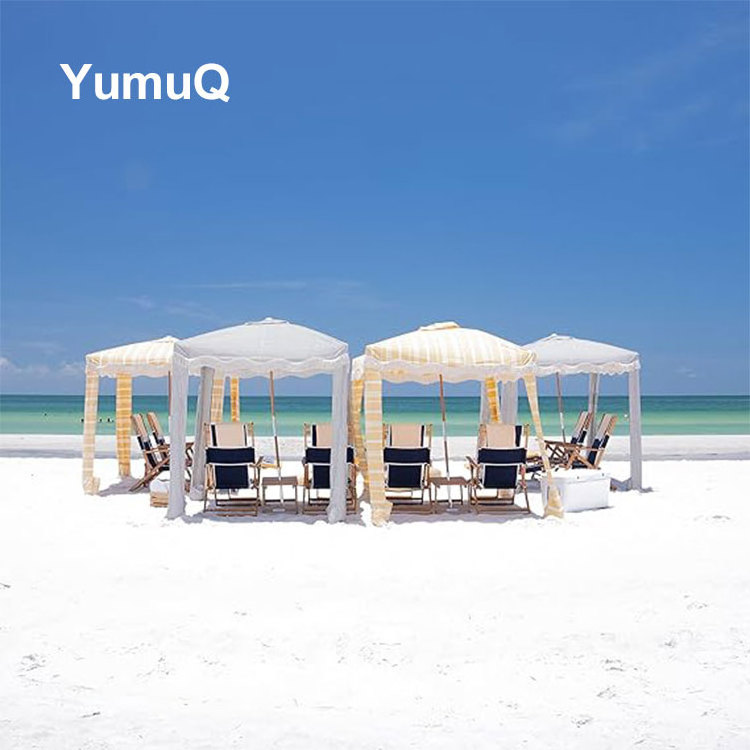 YumuQ Advertising Automatic Instant Portable Camping Aluminum Cool Beach Cabana Canopy Sun Shade Shelte Umbrella