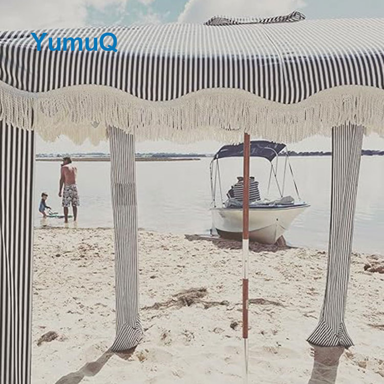 YumuQ Advertising Automatic Instant Portable Camping Aluminum Cool Beach Cabana Canopy Sun Shade Shelte Umbrella