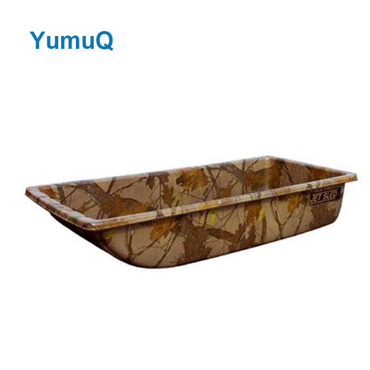 YumuQ Winter Durable Flexible Flyer Snow Ice Fishing Sled, Colorful Snow Toboggan