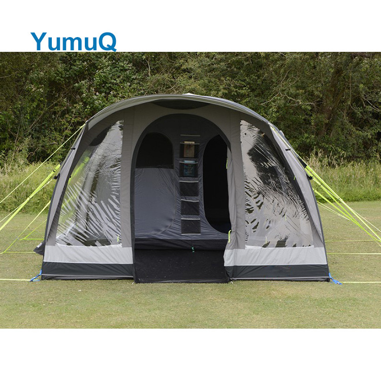 YumuQ 4 Season Family Portable Luxury White Rv Tunnel Inflatable Outdoor Camping Awning Tent