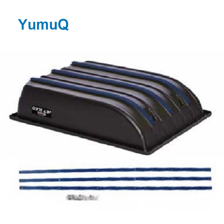 YumuQ Winter Durable Flexible Flyer Snow Ice Fishing Sled, Colorful Snow Toboggan