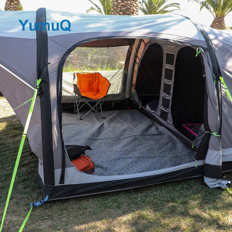 YumuQ 4 Season Family Portable Luxury White Rv Tunnel Inflatable Outdoor Camping Awning Tent