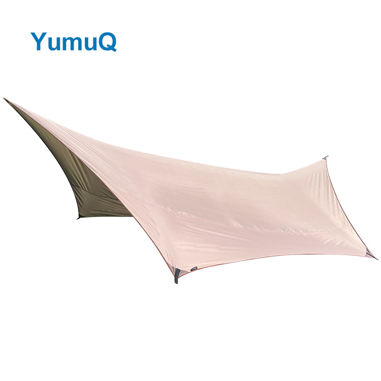 YumuQ Ultralight 5x4m Backpacking Beach Shelter Sun Shade Rain Camping Accessories Big Bbq Tarp Tent Outdoor