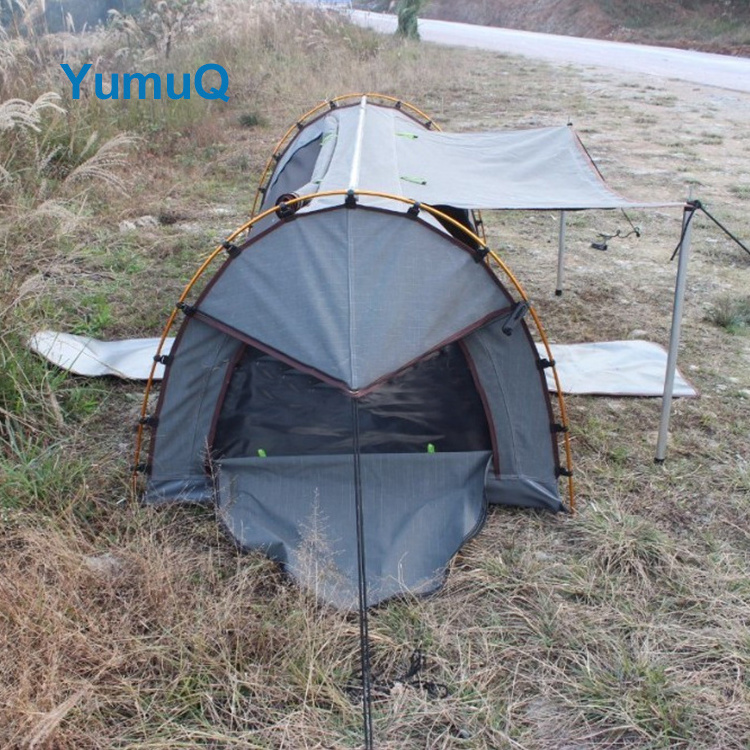 YumuQ Custom High Quality Australian Canvas Single Camping Waterproof Off Ground Swag Tents With Strong Net