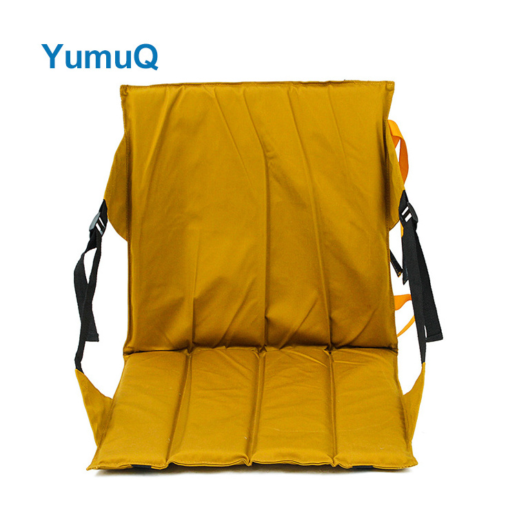 YumuQ Custom Collapsible Folding Camping Backpack Extra Wide Padded Stadium Seat Chair Outdoor