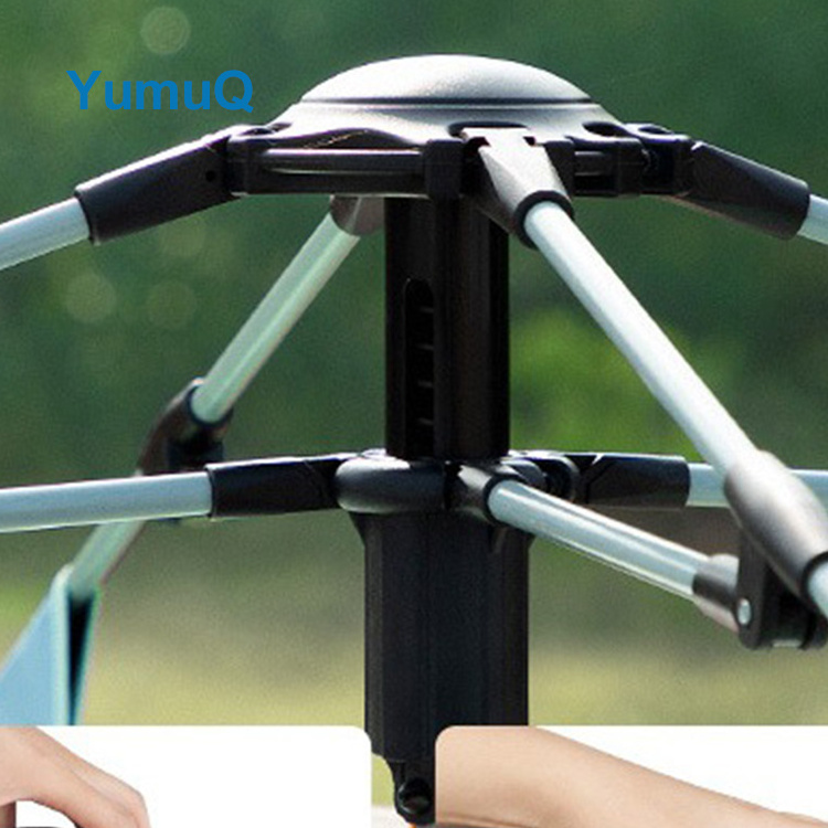 YumuQ 6 8 12 person Outdoor automatic Quick Open Rod Travel sunshade Folding aluminium tent Camping