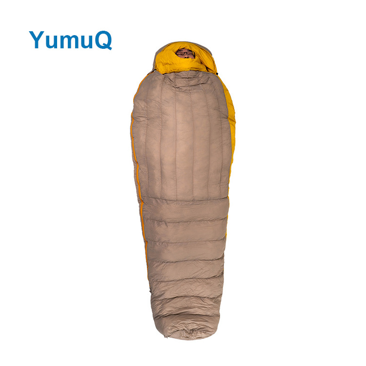 Yumuq Sleeping Bag DWR Outdoor Nylon Best 4 Season Warm Middle East Mummy Down for Adults 210cm / 83