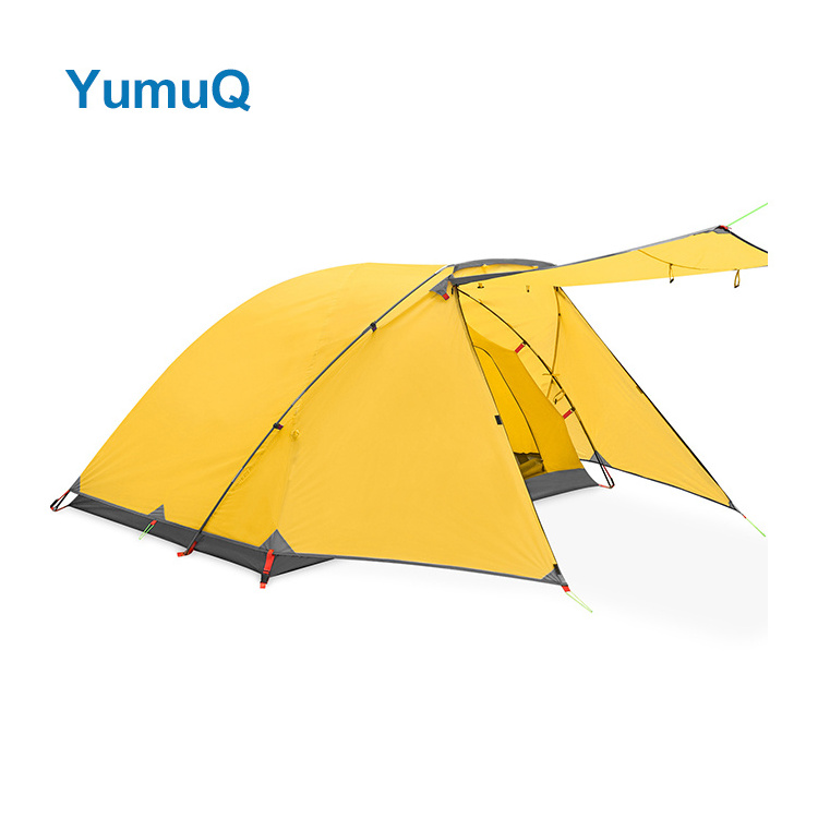 YumuQ Automatic Double Layer Easy Small Escape Popup Bed Family Camping Outdoor Canopy Dome Tent