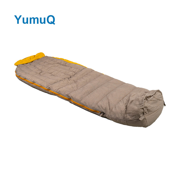 Yumuq Sleeping Bag DWR Outdoor Nylon Best 4 Season Warm Middle East Mummy Down for Adults 210cm / 83