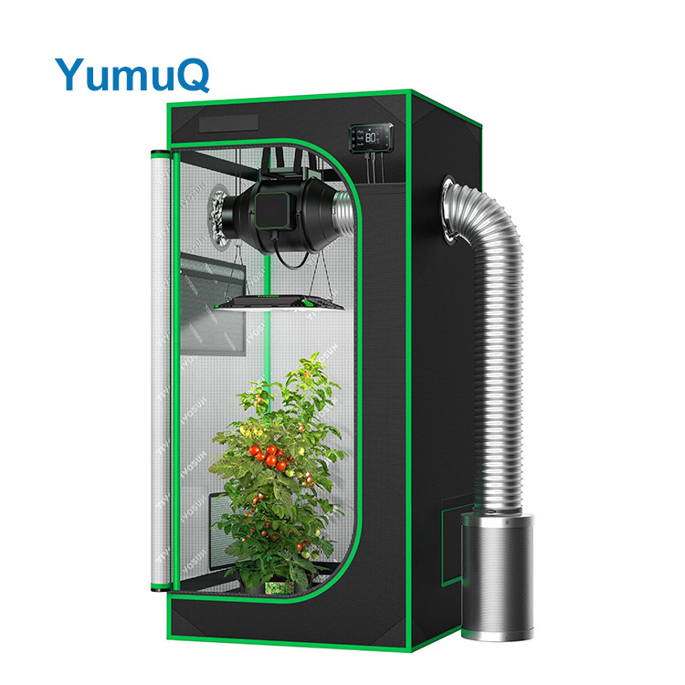 YumuQ Customized Oxford Outdoor Garden Greenhouse Dark Room Hydroponic Complete Growing Tent Kits