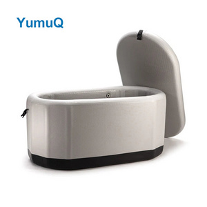 YumuQ 2024 Hot Inflatable 1 2 Person Adult Bath Tubs Portable Cold Plunge Barrel Athlete Recovery Ice Bath Bucket