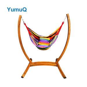 YumuQ New Style Heavy-duty Larch Indoor Multi-functional Hammock And Swing Chair Stand For 2 Man