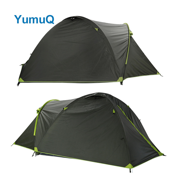 YumuQ Custom 4-8 Person Sun Hot Black Family Big Dome Fun Tunnel Family Outdoor Camping Tent