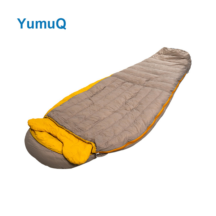 Yumuq Sleeping Bag DWR Outdoor Nylon Best 4 Season Warm Middle East Mummy Down for Adults 210cm / 83