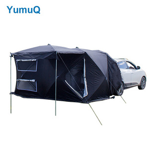 YumuQ Extension Space Outdoor Portable Camping Glamping Gear Suv Car Awning Rear Extension Tent Sun Shelter Tarp