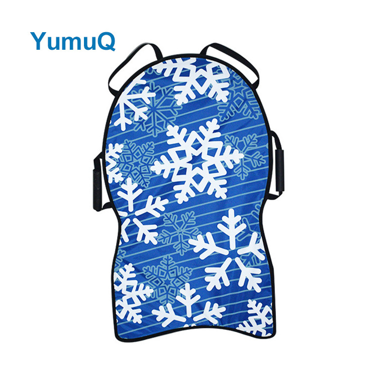 YumuQ Cartoon Cow Heavi Duti Double Winter Snow Towable Skiing Floated Foam Sled For Kids Adults