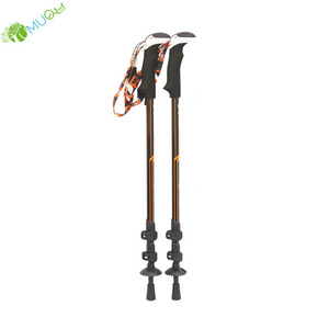 YumuQ Foldable Trekking Pole Nordic Walking Stick-Telescopic Hiking Pole with Flip Lock