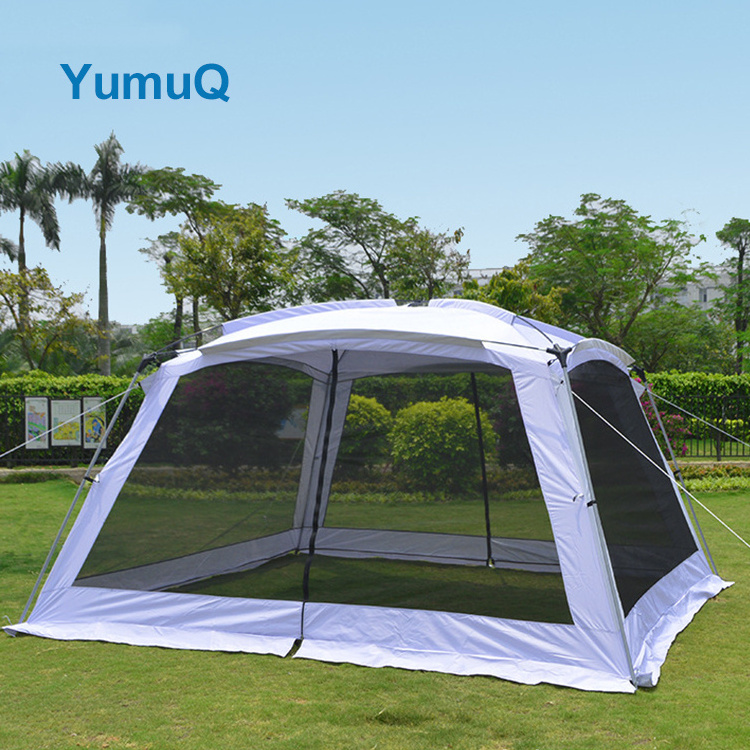 YumuQ Easy Set Up Large Instant Outdoor Hexagonal Screen House Tent For 6-8 Persons Outdoor Camping Garden