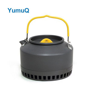 YumuQ Camping Outdoor Travel Set Metal Tea Water Kettle Aluminum Portable Cookware With Folding Handle