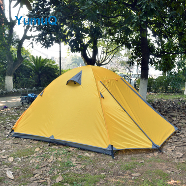 YumuQ 6 Person Cheap Custom Pop Up Automatic Canopy Instant Camping Outdoor Tent With Logo