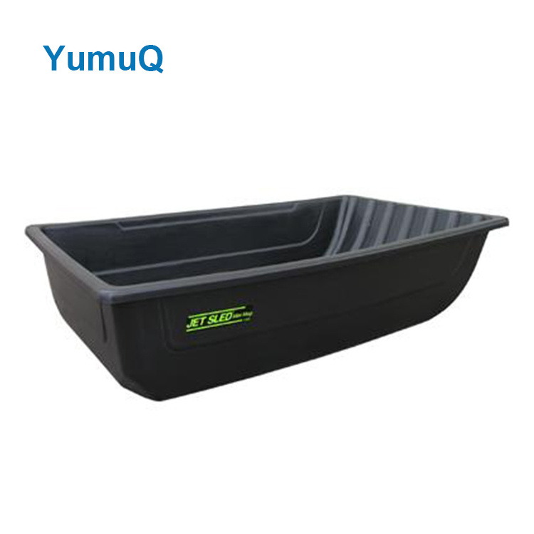 YumuQ Winter Durable Flexible Flyer Snow Ice Fishing Sled, Colorful Snow Toboggan