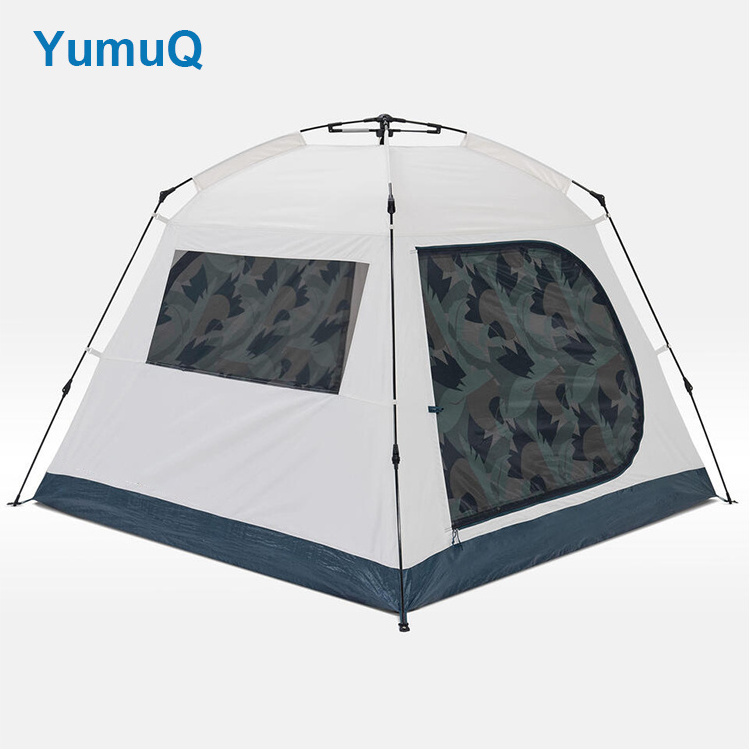 YumuQ 2023 New 10 Person 10x10ft  Automatic Pop Up Quick Outdoor Camping Folding Aluminum Frame Tent Canopy