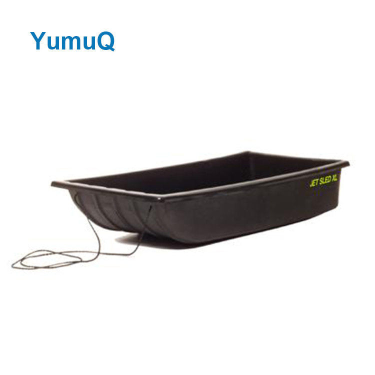 YumuQ Winter Durable Flexible Flyer Snow Ice Fishing Sled, Colorful Snow Toboggan