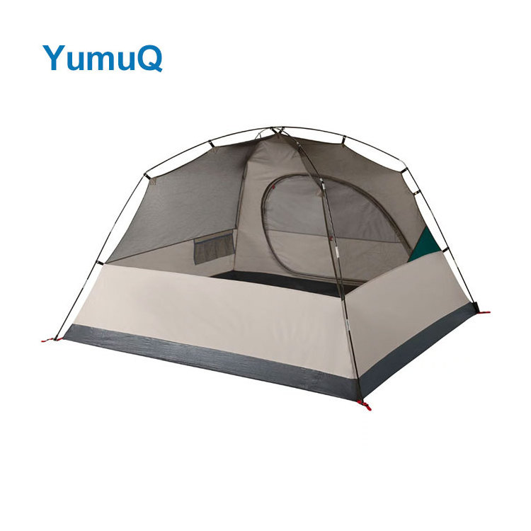 YumuQ Customized Design 6-8 Person Awning Camping Dome Shaped House Luxury Tent Manufacturers For Sale