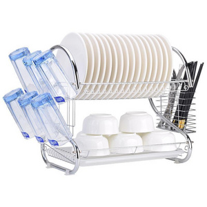 Household Narrow Small Dish Drain Kitchen Storage Multi-Functional Storage Rack