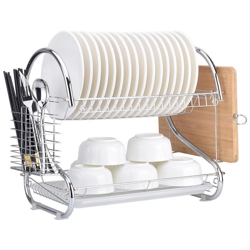 Household Narrow Small Dish Drain Kitchen Storage Multi-Functional Storage Rack