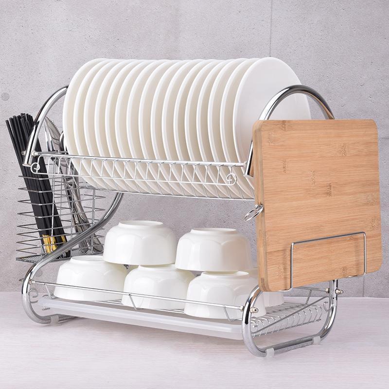 Household Narrow Small Dish Drain Kitchen Storage Multi-Functional Storage Rack